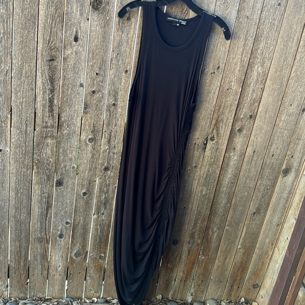 Veronica Beard Black Shirred dress size L